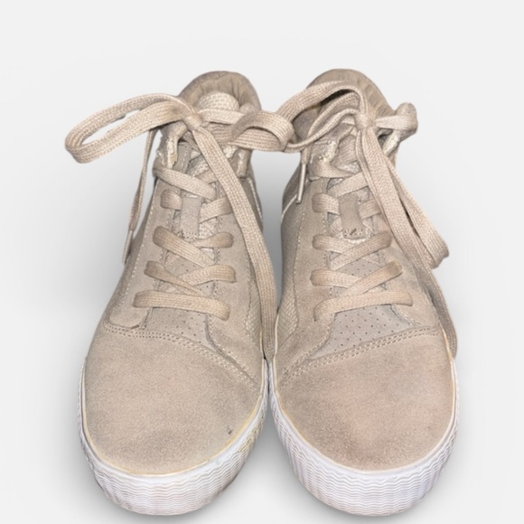 Toms Shoes - TOMS Camila' Suede Canvas High Top Sneaker Size 8